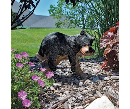 Statue Napping Cub Black Bear