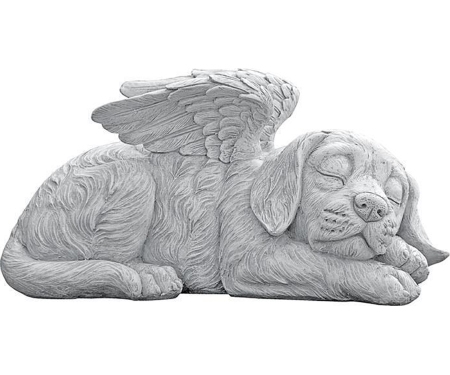 Memorial Statue Dog Angel