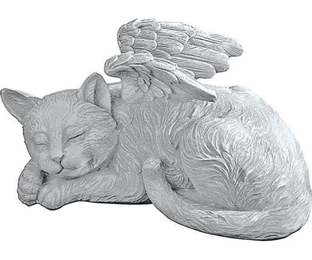 Memorial Statue Cat Angel