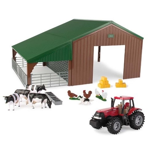 Toy JD FARM BUILDING SET TRACTOR