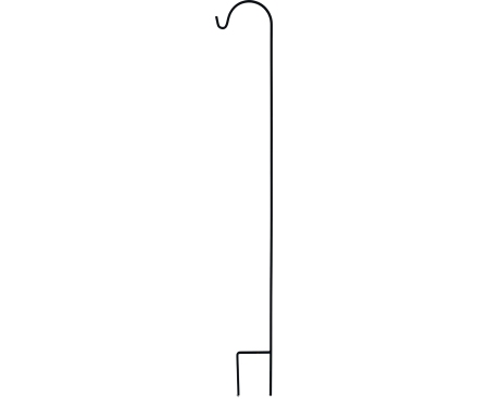 Shepherd Hook Single Blk