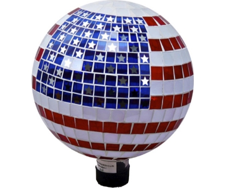 Gazing Globe 10" Stars Stripes