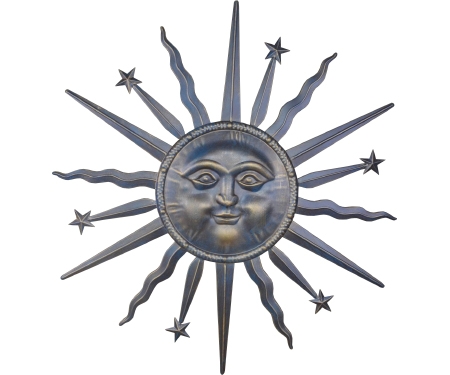 Wall Decor 35" Copper Sun