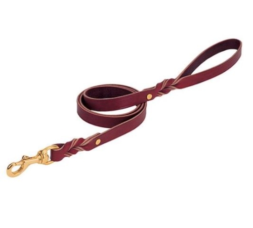 Weaver Leash Leather 3/4"X6' Latigo Red