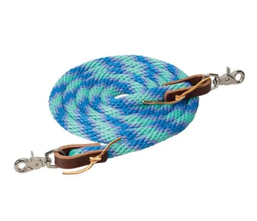 Roper Reins 5/8"X8' Mint, Lavender, French Blue