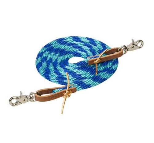 Roper Reins 3/8"X8' Dazzling Blue, Turquoise