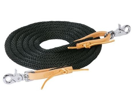 Roper Reins 5/8"X10' Black