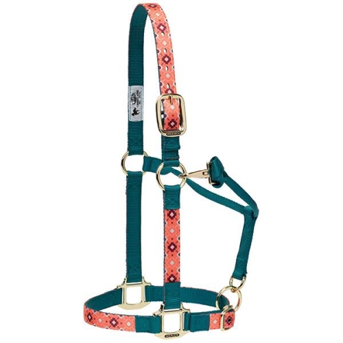 Horse Halter Nylon Avg Mayan Coral