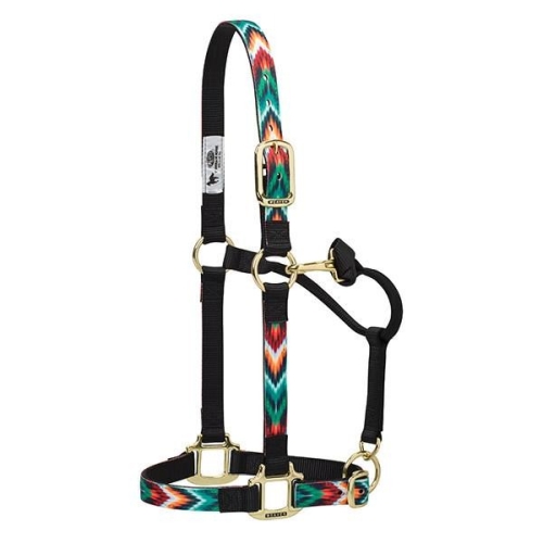 Horse Halter Nylon Avg Patterned Chevron