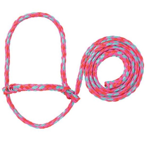 Sheep Halter Poly Adjustable Hot Pink, Coral, Mint