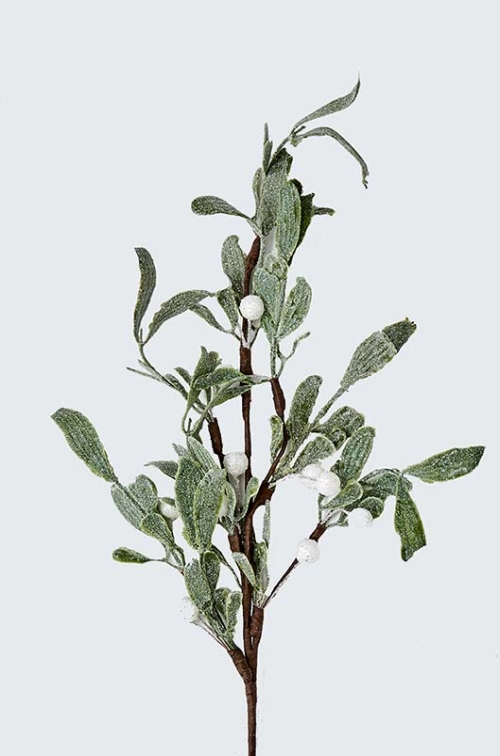 Spray 20" Mistletoe Wh Berries