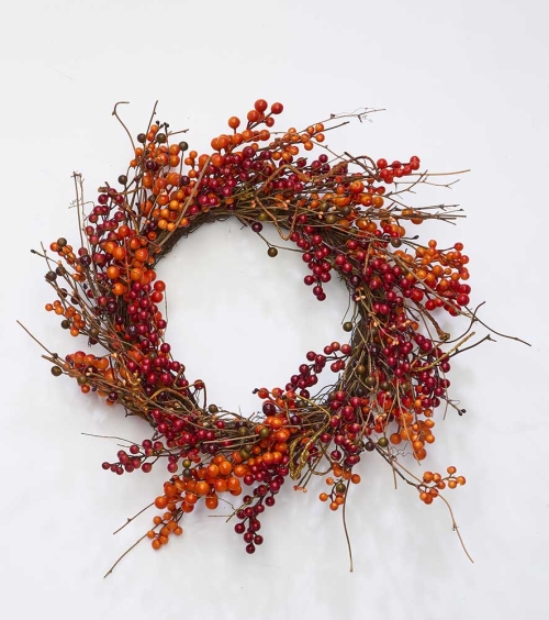 Wreath 22" Fall Org Berry