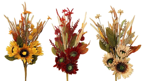 22" Fall Sunflower Bush