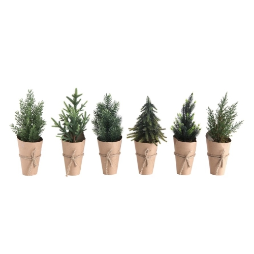 Art Tree W/paper Wrap Grn 10"