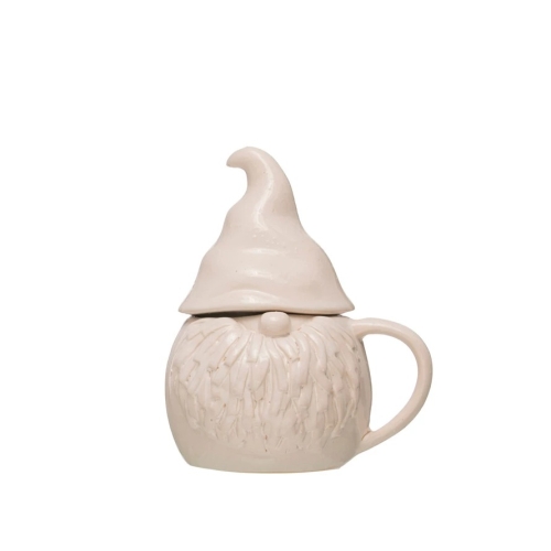 4" Stoneware Gnome Mug