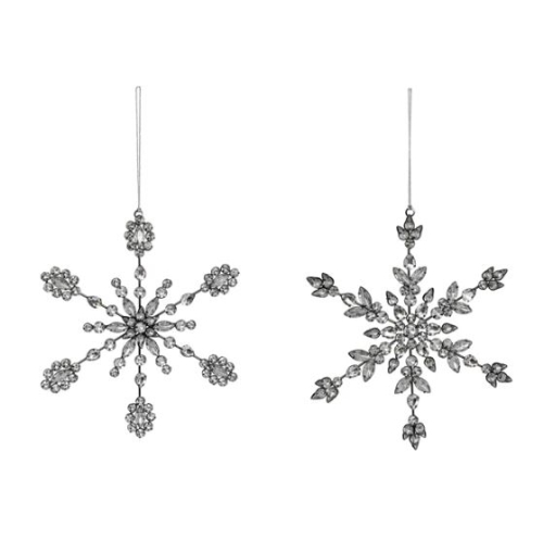 8-14"h Orn Snowflake Jewel