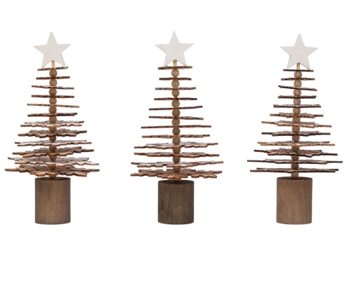 9-3/4"h Wood Christmas Tree