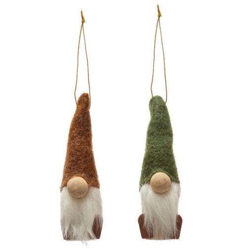 4-3/4" Wool Felt Gnome Orn