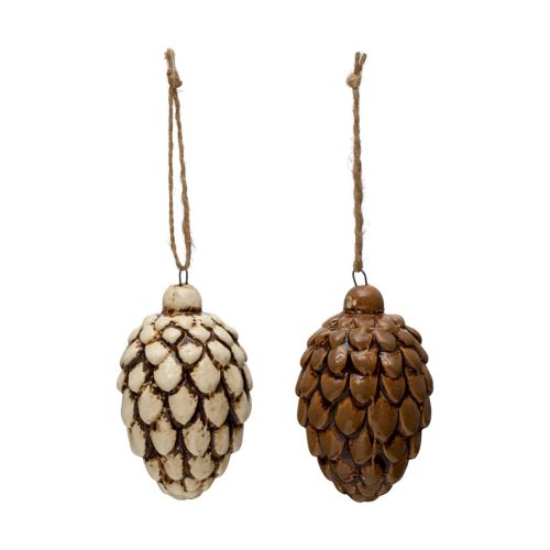 Ornament Stoneware Pinecone