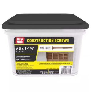 #8 1-1/4" Gold Screws T25 10lb