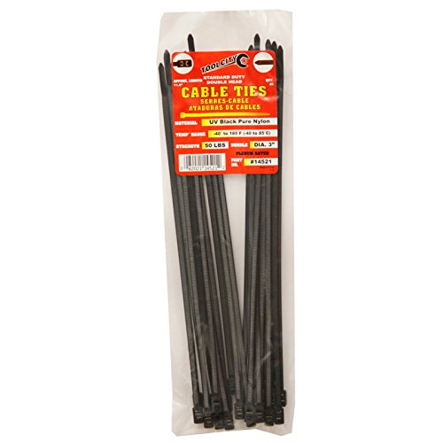CABLE TIE BLK 11.8" 50# 25ct SD