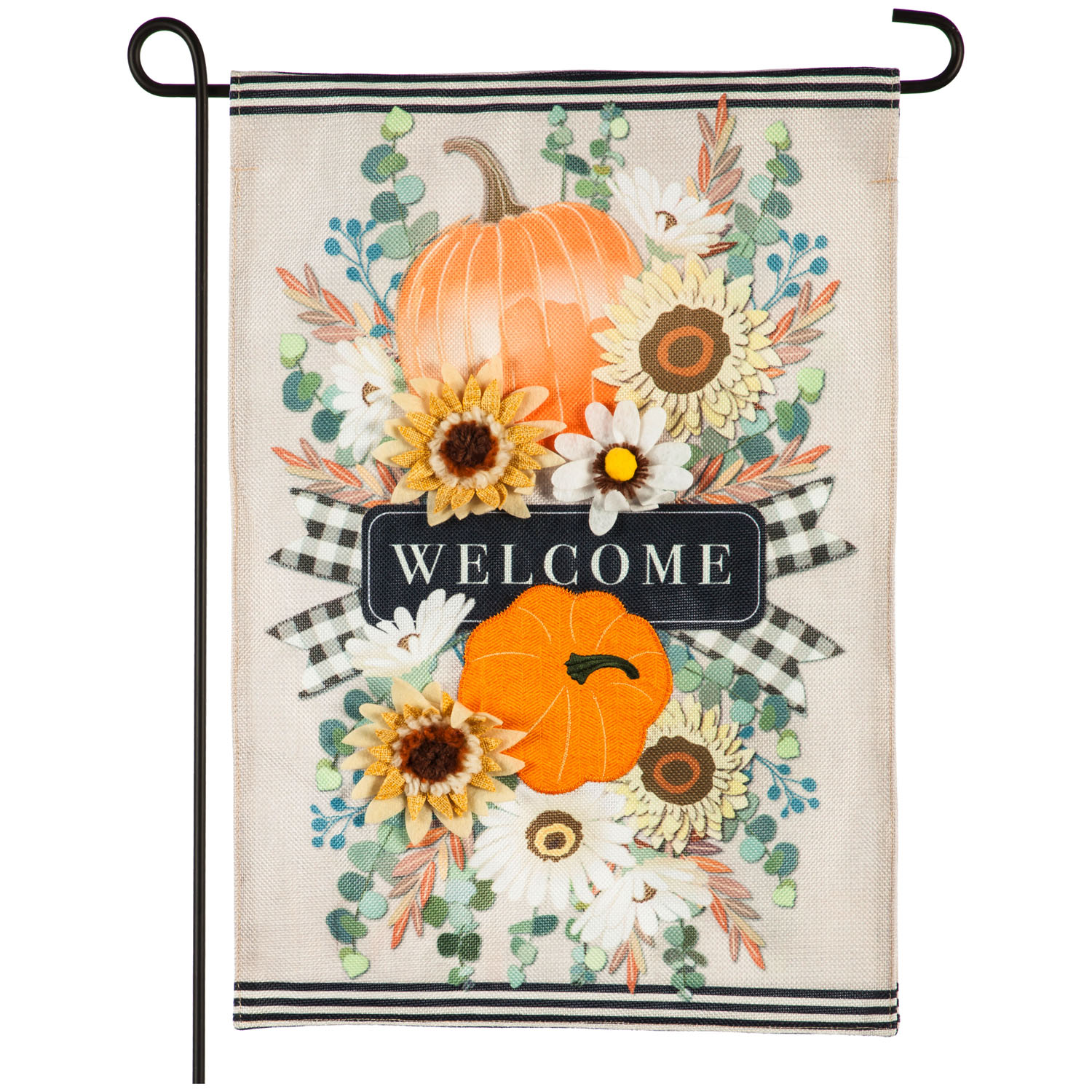 Garden Flag Autumn Floral Swag