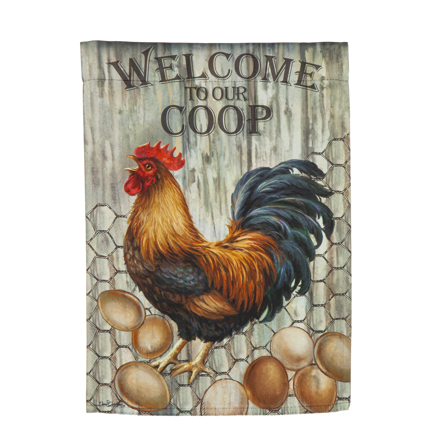 Flag Gdn Welome To Our Coop