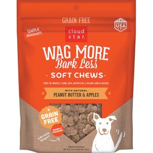 Wag More Chews Pb Apples 6oz.