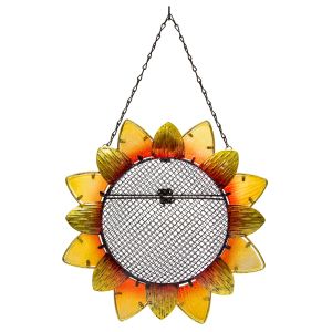Bird Feeder Sunflower Metal/Glass Vertical