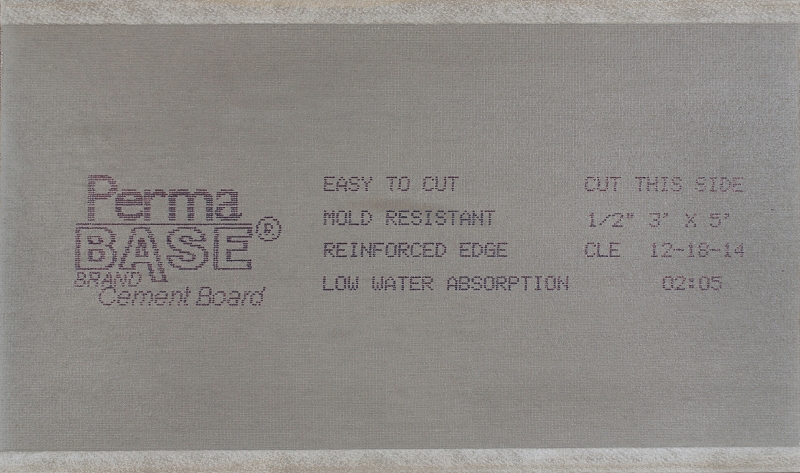 1/2x3x5' Cement Backer Board