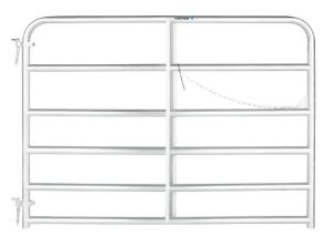 1 3/4in 6ft Galv Tube Gate