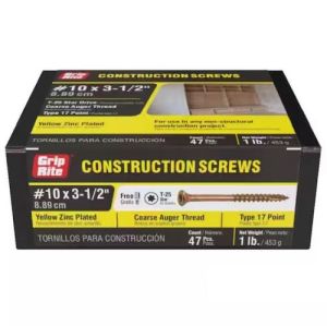 #10 3-1/2 Gold Screws T25 1lb