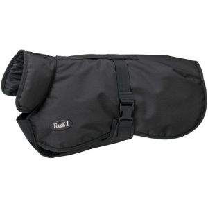 Dog Jacket 600D Black Deluxe Medium
