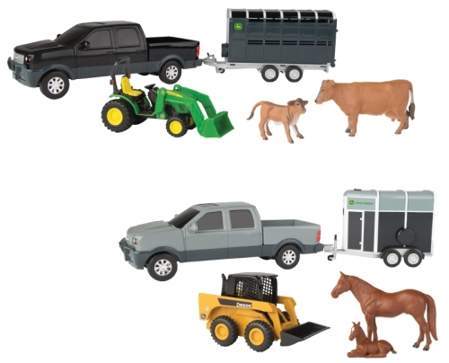 Toy JD Animal Hauling Set