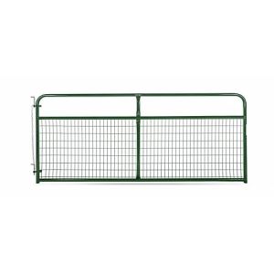 10ft 2x4 Wirefilled Grn Ptd Gate