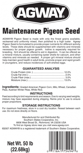 Pigeon Maintenance 50lb