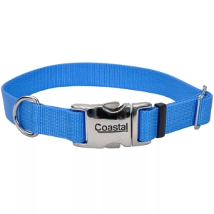 Coastal Collar Adjustable w/ Metal Buckle 3/4X20 Blue Lagoon