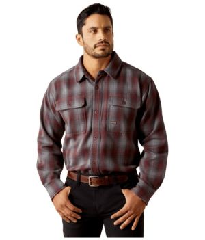 Ariat Mens Re-bar Heavy Flannerl Work Shirt