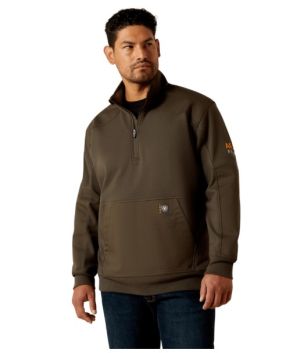 Ariat Mens Re-bar Workman DuraCanvas 1/4 Zip Sweatshirt