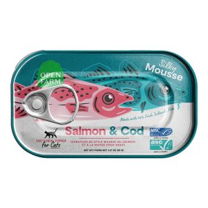 Open Farm Cat Salmon & Cod Mousse Topper 3.17oz