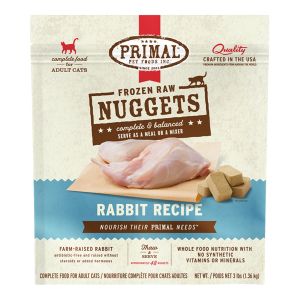 Primal Frozen Rabbit Recipe for Cats 3lb