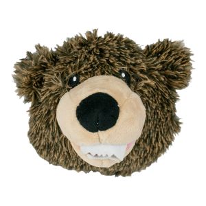 Tall Tails Grizzly Bear Head Dog Toy