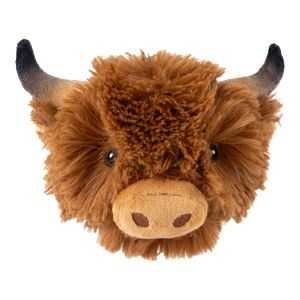 Tall Tails Highland Cow Head Dog Toy
