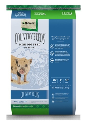 Nutrena Country Feeds Mini Pig 16% 25lb.
