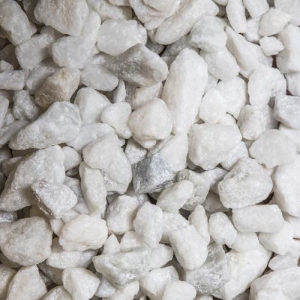 White Marble Stone Medium .5cuft