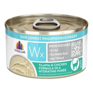 Weruva Wx Tilapia & Chicken Puree Cat Renal Diet 3oz