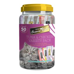 Fussie Cat Treat Tub Tuna &Chicken 50ct