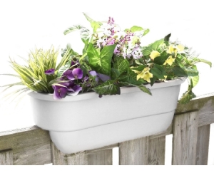 Planter Deck Rail 24" White