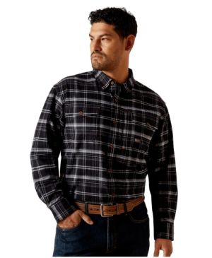 Ariat Mens Re-bar Flannel DuraStretch Work Shirt