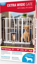 Carlson Extra Wide Pet Gate With Small Door